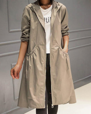 Emily – Classic Trench Coat with Pockets for Women-1