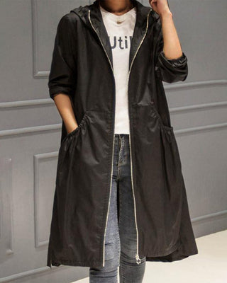 Emily – Classic Trench Coat with Pockets for Women-5