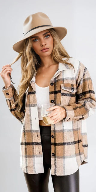  Lisa - Long Sleeve Plaid Flannel - Cozy & Stylish-1