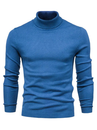 Men’s Turtleneck Sweater - Slim Fit - Soft Knit - Long Sleeve Smart Casual Wear 1