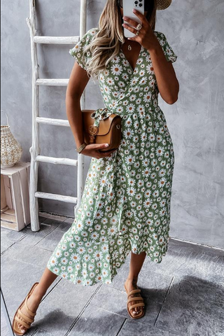 Felicity – Daisy Print Midi Dress