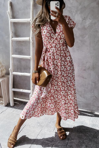 Felicity – Daisy Print Midi Dress