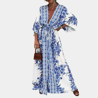 Emma – Elegant Bohemian Maxi Dress for Women