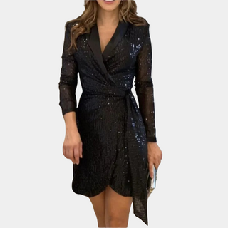 Olivia – Sequin Blazer Dress with Belt