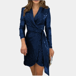 Olivia – Sequin Blazer Dress with Belt