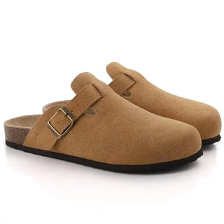 Old Money Style Suede Slippers | Soft Leather Clogs | Romain Men