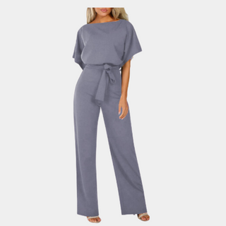 Elodie – Elegant Wide-Leg Jumpsuit with Waist Tie