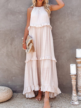 Boho Ruffle Maxi Dress