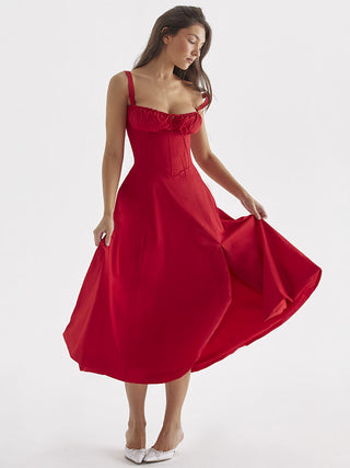 Valentina – Corset Midi Dress