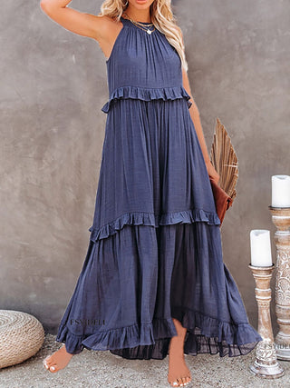 Boho Ruffle Maxi Dress