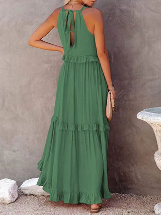 Boho Ruffle Maxi Dress