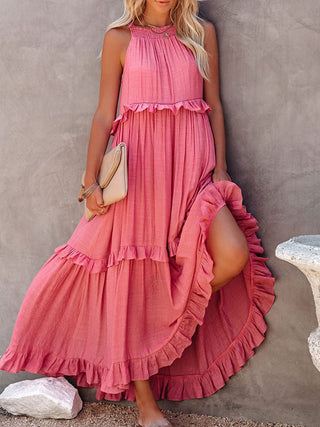 Boho Ruffle Maxi Dress