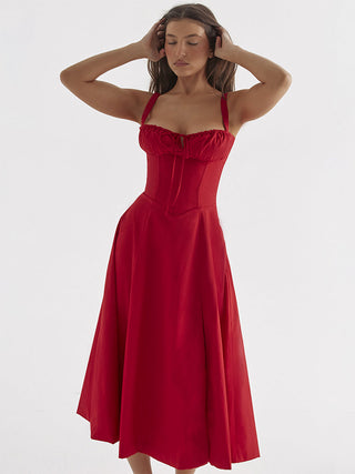 Valentina – Corset Midi Dress