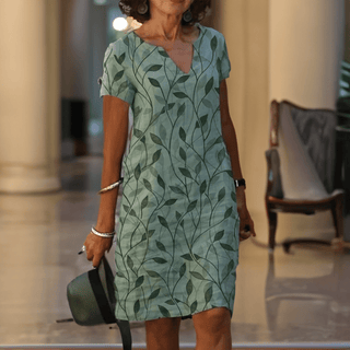 Mireille – V-Neck Printed Dress