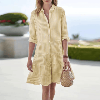 Fiora – Striped A-Line Summer Dress