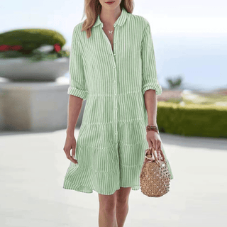 Fiora – Striped A-Line Summer Dress