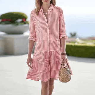 Fiora – Striped A-Line Summer Dress