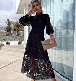 Calista – Lace Midi Dress